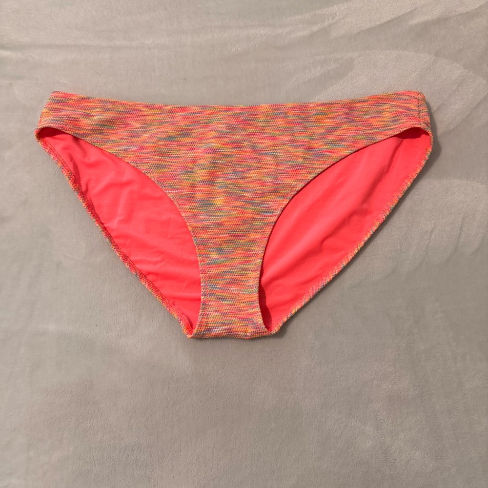 NEW Aerie Neon Space Dye Rainbow Bikini Bottoms Bikini Style Size XL
